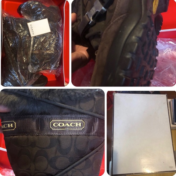 Coach Dark Brown Winter Boots - Picture 13 of 13